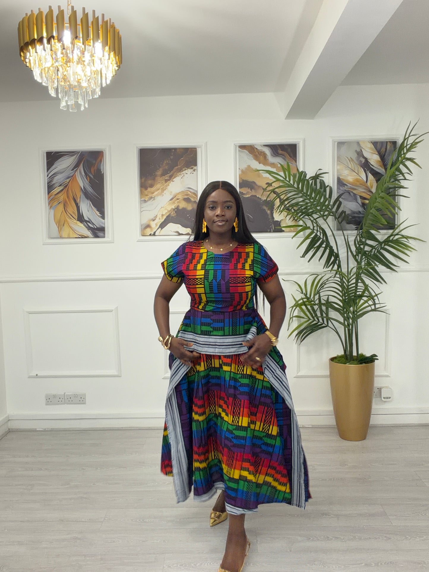 Ankara Akwete dress