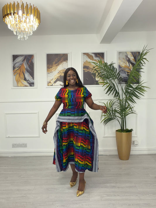 Ankara Akwete dress