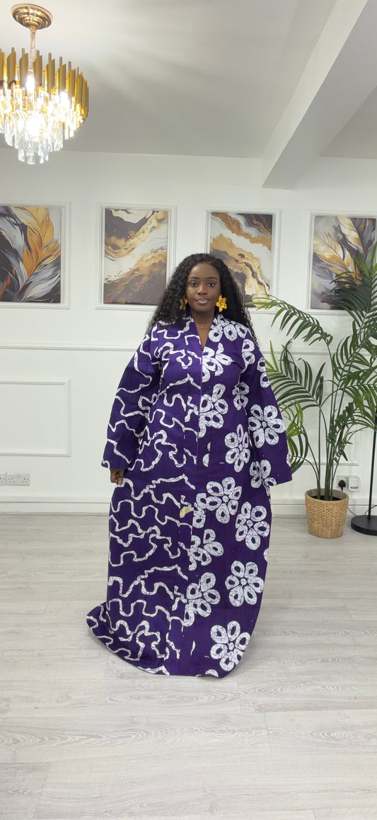Purple Ankara dress