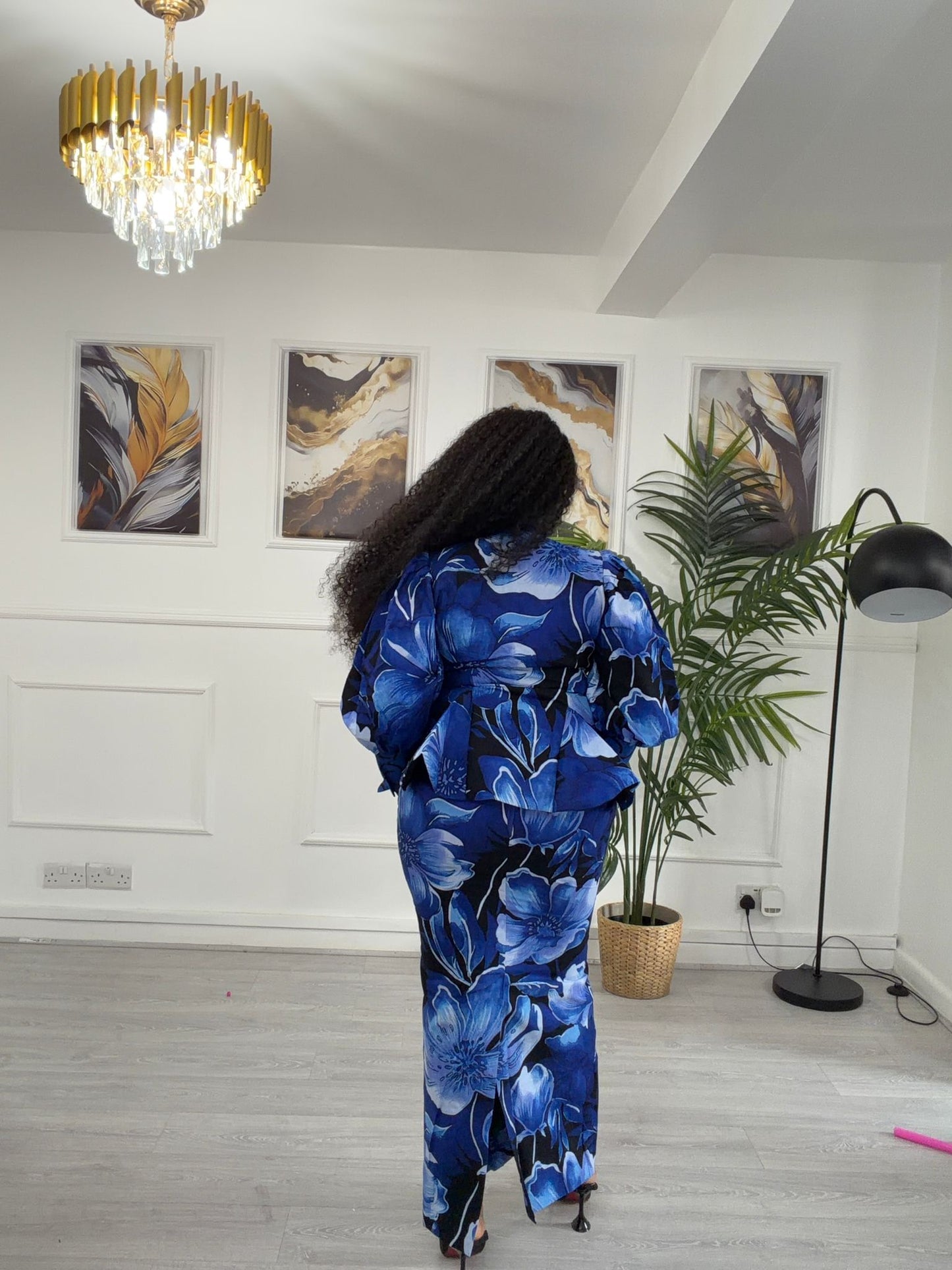 Ankara Peplum Set