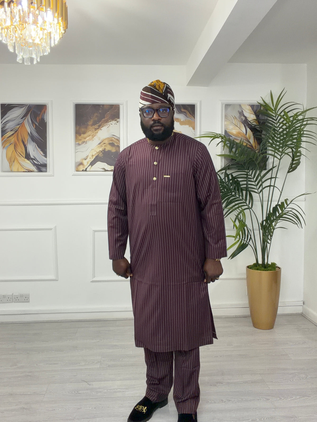 Stripe kaftan