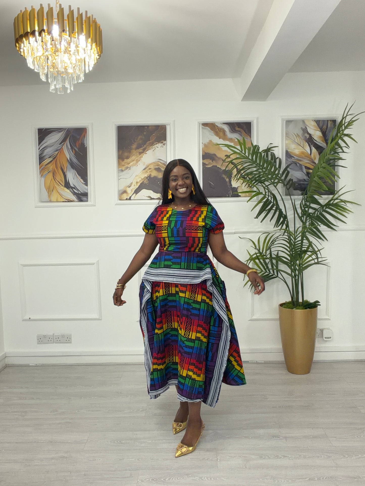 Ankara Akwete dress