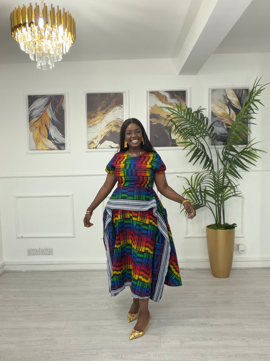 Ankara Akwete dress