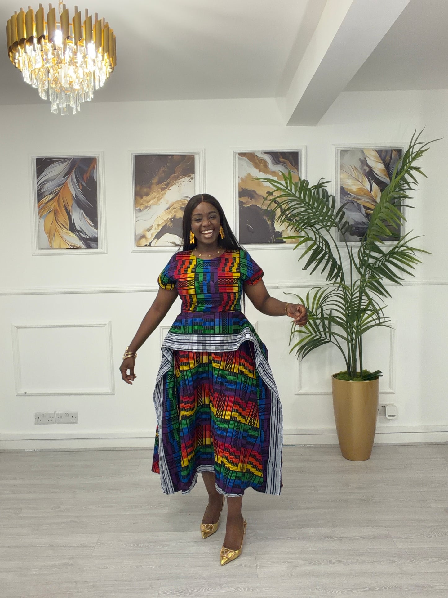 Ankara Akwete dress