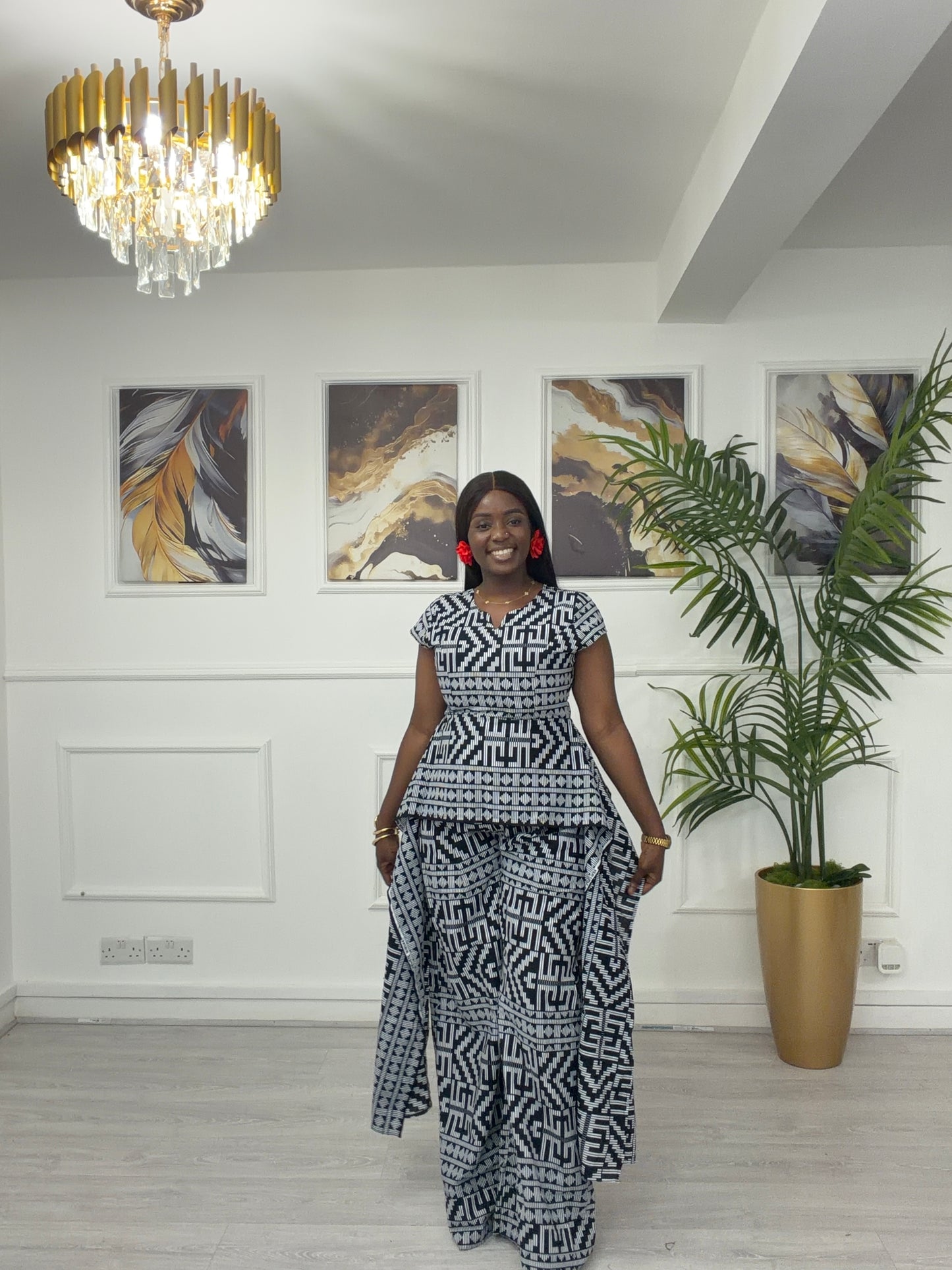 Akwete Ankara jumpsuit