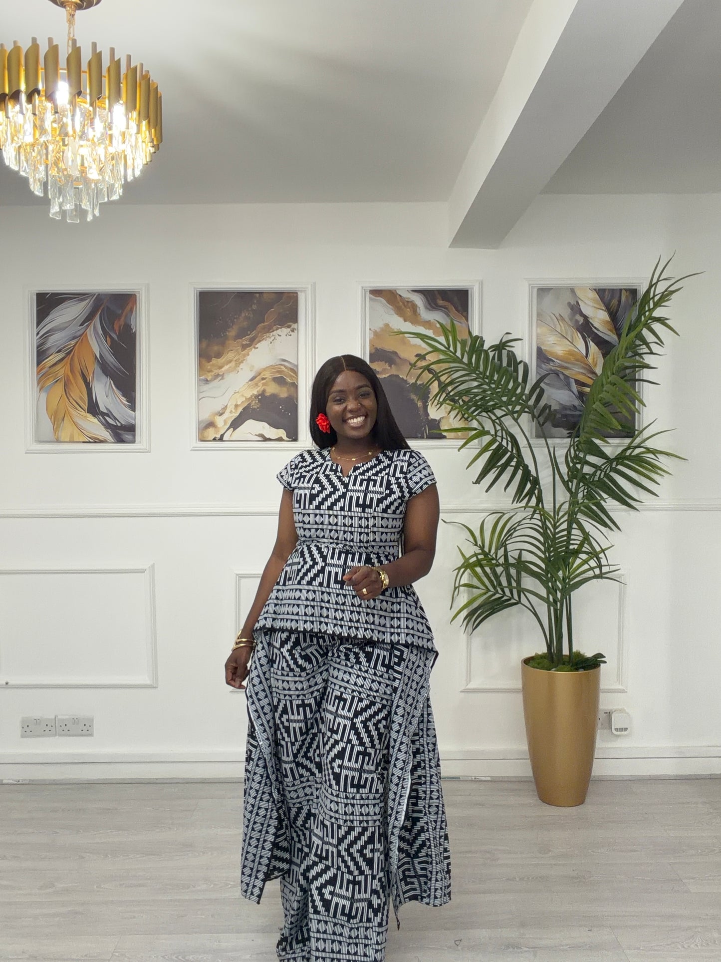 Akwete Ankara jumpsuit