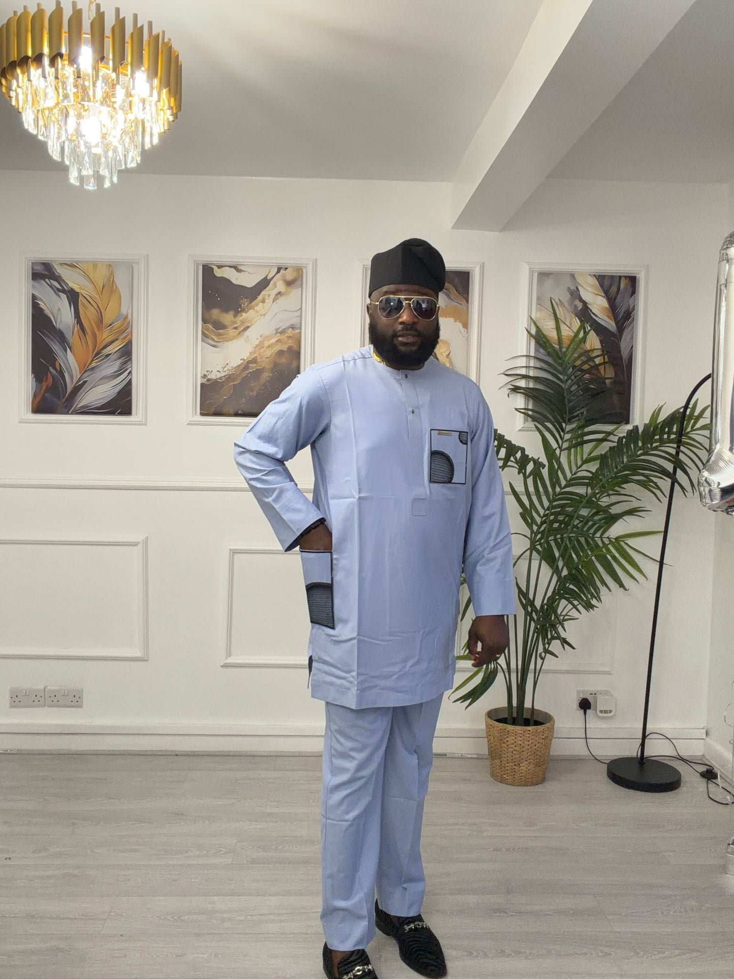 Men’s Embroidered Kaftan Set