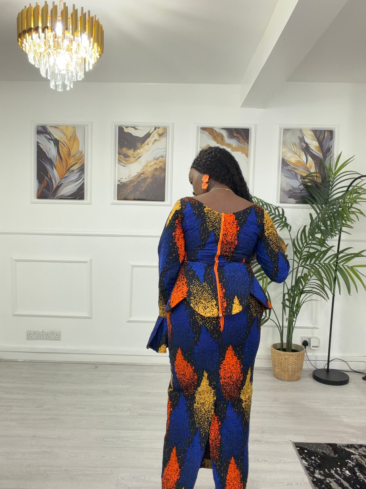 Ankara Peplum Set