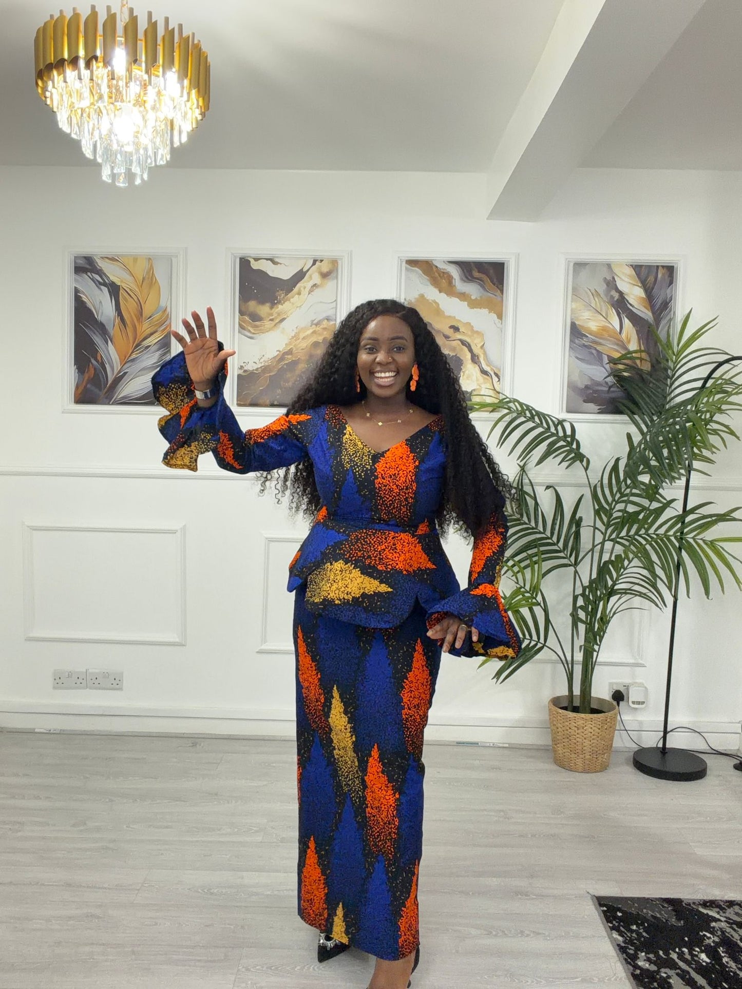 Ankara Peplum Set