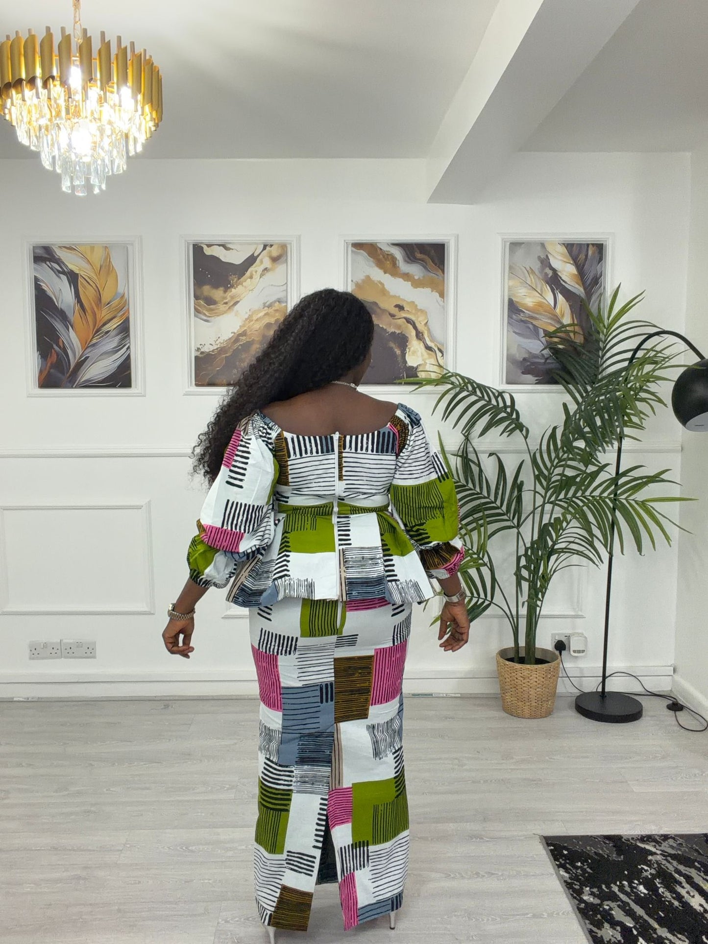 Ankara Peplum Set